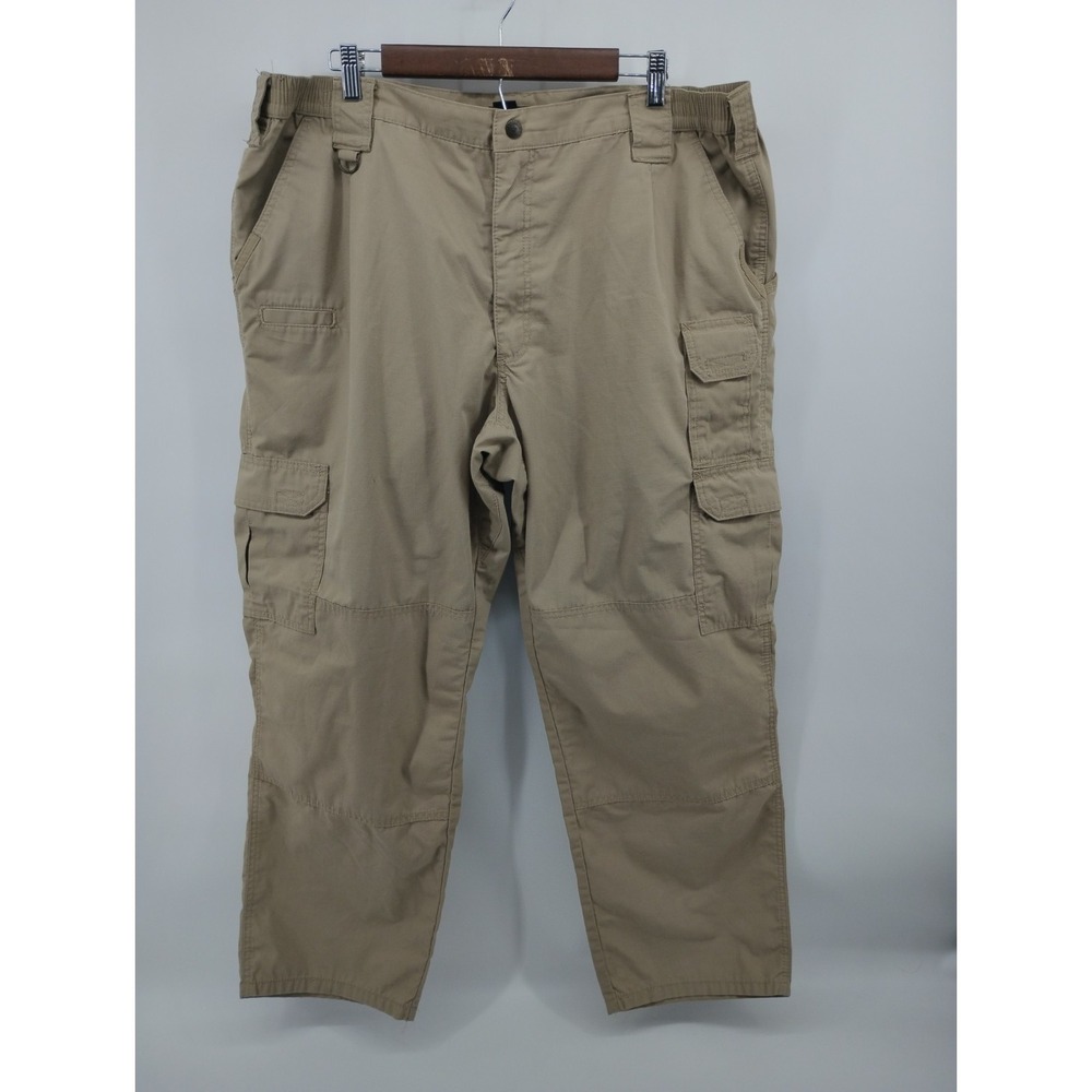 511 Tactical Men's Ripstop Cargo Pants Beige‎ Tan Size 42x30 Double Knee